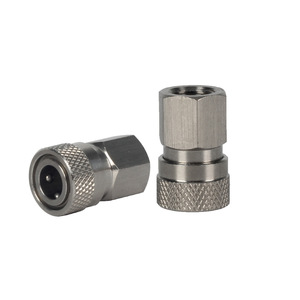 Stainless Steel 8mm <b>Quick</b> Connect Female <b>Connector</b> G1 8 Threaded Air Hose Fitting High Pressure 40Mpa Pneumatic Parts - Product Image 1