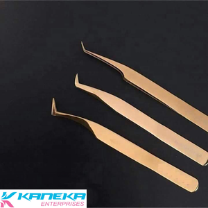 Pince à épiler de précision en acier inoxydable avec pointe fine, durable et antistatique, longueur 10 mm - Product Image 1