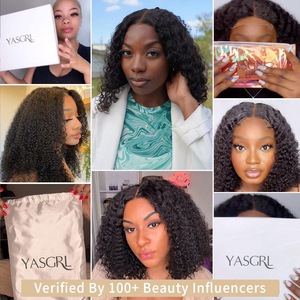 Teinture capillaire liquide au collagène pour femmes européennes et américaines, cheveux courts bouclés noirs, tube moyen et petit, 100 ml, modèle teintable - Product Image 3