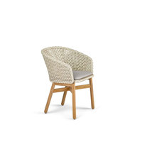 Chaise de salle à manger en rotin de luxe, ensemble de table de jardin en teck, table d'extérieur au bord de la piscine, meubles en osier