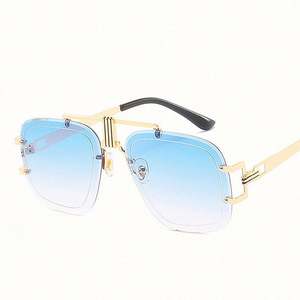 Lunettes de soleil unisexes 2019 avec logo personnalisé, style vintage de luxe pour femmes, surdimensionnées, protection UV400, style étoile, carrées - Product Image 5