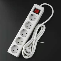 3 / 4 / 5 way French surge protection power strip electrical extension cables socket