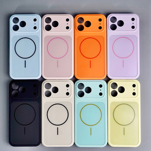 Coque de téléphone en silicone liquide JOYPORODO S095 avec panneau arrière magnétique pour <span class=keywords><strong>iPhone</strong></span> 16 17 Pro Max, coque de téléphone magnétique antichoc - Product Image 1