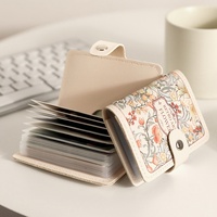 Portefeuilles miniatures créatifs en cuir PU avec 20 pochettes pour cartes, blocage RFID, porte-cartes d'identité, étui à cartes de visite dissimulé et escamotable