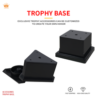 DEMO Fabricant en gros en usine prêt à expédier en stock Base de trophée en plastique de couleur noire de haute qualité pour le trophée en plastique de sport