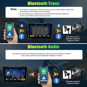 Màn hình xe máy 7 inch 4G WIFI Android 10, hỗ trợ Carplay không dây, Android Auto, Bluetooth kép, điều khiển bằng giọng nói, dẫn đường, nghe nhạc - Product Image 6