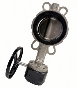 ביצועים גבוהים נירוסטה nbr epdm wafer סוג ידני שסתום פרפר כפול אקסצנטרי wcb oem flange קצוות מים - Product Image 2