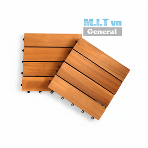 Azulejos de cubierta de madera de teca impermeables antideslizantes de diseño cuadrado moderno de alta calidad, suelo interior para jardín, Patio, suelo exterior hecho de Acacia - Product Image 1
