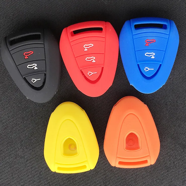 Remote Control Car Key Case Colorful Silicone Key Covers For Porsche
