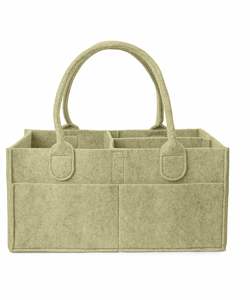 Baby Diaper Organizer Storage Bag Felt <b>Caddy</b> Changing <b>Nappy</b> Stuff Carrier - Product Image 1