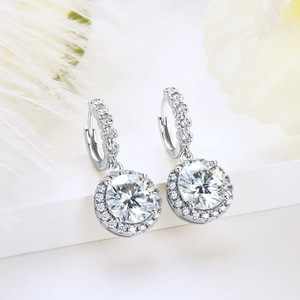 Orecchini Pendenti Geometrici Scintillanti per Donne, Eleganti Gioielli da Sera per Spose - Product Image 3