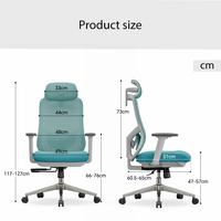 Foshan, nuevo diseño avanzado, silla de oficina ergonómica ejecutiva de malla giratoria con respaldo alto para silla de personal, muebles de oficina para el hogar