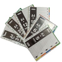 Modernas Páginas Divisoras de Índice Digital A4, Elegante Herramienta de Organización de Papel, Color Personalizado, Papel de Oficina de Alta Calidad Marca Ounan