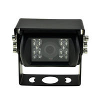 Caméra de recul robuste AHD 1080P avec 18 LED IR pour vision nocturne, étanche IP69K, avec pare-soleil