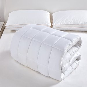 Pronto para enviar travesseiro warmtex, colchão superior para dormitórios universitários, topper reversível, twin xl cor branca - Product Image 3