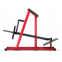 Équipement de musculation commercial, machine à tractions inclinée avec barre en T, machine à tractions avec plaques de poids