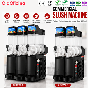 Máquina Comercial de Granizados, Dispensador de Bebidas Congeladas de 15L con Tanque Doble/Triple, Máquina para Hacer Granizados, Dispensador de Margaritas y Smoothies para Bares y Cafeterías - Product Image 1