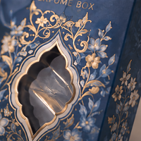Cajas de Regalo de Perfume de Cartón Reciclable Personalizadas Premium con Recubrimiento UV y Estampado en Caliente, Empaque Plegable para Perfume