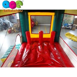 Château gonflable personnalisé, <span class=keywords><strong>jungle</strong></span>, animal, bus, thème enfants, amusant, <span class=keywords><strong>jeu</strong></span> <span class=keywords><strong>de</strong></span> course, jouet, obstacle avec toboggan, combo, parcours d'obstacles gonflable - Product Image 3