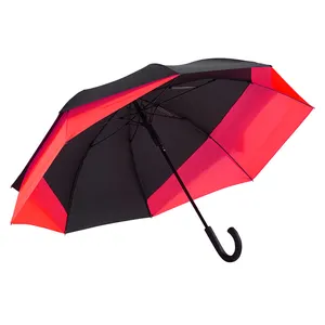 Ovida fabrika özelleştirilmiş görünüm logo kare açık yeni golf şemsiyesi toptan