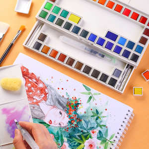 SINOART 18.12.<span class=keywords><strong>24</strong></span>/36/48 Farben Feste Aquarell farben Halb pfannen Pigmentset für Leinwand papier - Product Image 6
