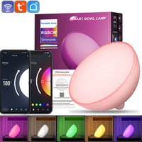 Tuya Wifi LED veilleuses intelligentes lampe de table à intensité variable RGB Table chevet bol lampe voix APP contrôle Google Home Alexa Smartlife