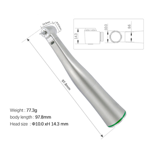 Pieza de mano de baja velocidad 16:1, taladro eléctrico Dental, piezas de mano quirúrgicas de contraángulo, fibra óptica - Product Image 2