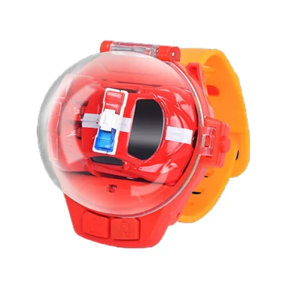 Mini Cartoon Rc Kleine Auto Analoog Horloge Afstandsbediening Schattige Infrarood Sensing Model Batteryed Speelgoed Voor Kinderen Geschenken