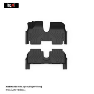 Alfombrillas de Coche Impermeables 3D TPE Ecológicas GA, 3 Piezas, Alfombrillas para Piso de Coche, Accesorios para Automóviles para <span class=keywords><strong>Hyundai</strong></span> <span class=keywords><strong>IONIQ</strong></span> - Product Image 1