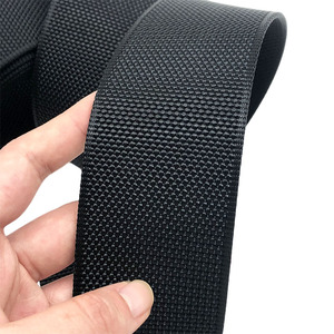 Miễn Phí Mẫu 2 Inch 50Mm Rộng 2Mm 3Mm Màu Đen Dày Nylon Vải Mềm Bện Nhiệm Vụ Nặng Nề Vải - Product Image 3