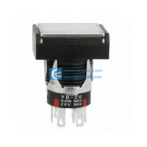 Suppliers YB26NKG01-1CF02-JA <strong>Push</strong> <strong>Button</strong> <strong>Switch</strong> DPDT On-On Standard Illuminated Panel Mount YB26NKG011CF02JA <strong>Rectangular</strong> <strong>Button</strong> - Product Image 1
