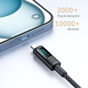 <span class=keywords><strong>Precio</strong></span> al por mayor Personalizado 1M Nylon trenzado USB Tipo-C 5A 100W Cable de carga rápida con conductor de cobre puro para teléfonos móviles - Product Image 4