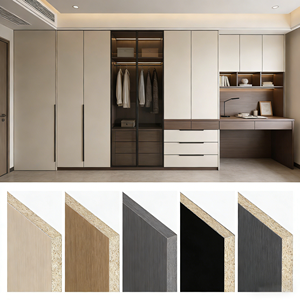 Panneaux de particules mélaminés 4x8, 8mm, 9mm, 12mm, 15mm, 16mm, 18mm, 25mm, stratifiés double face pour hôtel, cuisine, salle de bain - Product Image 1