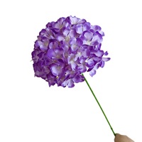 Lot de fleurs artificielles en soie rose et violette, 18 cm, en forme de boule, réalistes, pour Noël, la fête des Mères, la remise des diplômes, la décoration de la maison