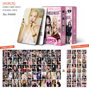 Nouvelles cartes Lomo double face Kpop BP, marchandises de groupe, autocollants de scrapbooking DIY, collection d'idoles, cartes décoratives haute définition - Product Image 1