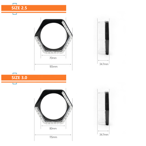 Feux de voiture LED imperméables IP67, nouveaux, décoratifs, type Angel Eye <span class=keywords><strong>Halo</strong></span>, lentille 2,5/3 pouces RGB, pour la plupart des voitures - Product Image 6