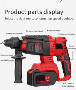 Elektrowerkzeug-Kombikits: Leistungsstarker Akku-Bohrschrauber, Bohrhammer, Winkelschleifer, Schlagschrauber – Großhandel für Maschinen und Hardware - Product Image 4
