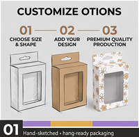Emballage en carton pliable pour chaussettes et logistique de boutique en ligne avec trou de suspension et logo imprimé