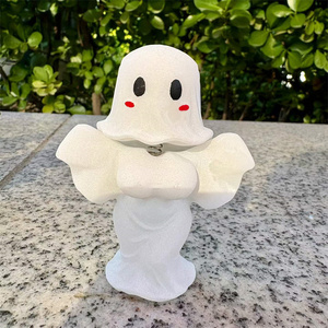 Figura <span class=keywords><strong>de</strong></span> Fantasma Adorable con Cabeza Oscilante, Adorno <span class=keywords><strong>de</strong></span> Escritorio <span class=keywords><strong>de</strong></span> la <span class=keywords><strong>Novia</strong></span> <span class=keywords><strong>Cadáver</strong></span>, Decoración con Textura <span class=keywords><strong>de</strong></span> Piedra para el Hogar, Oficina, Fiesta <span class=keywords><strong>de</strong></span> Halloween - Product Image 2