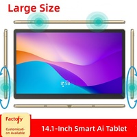Tablet PC Android Layar Besar 14-inci D1401 Langsung Dari Pabrik dengan Logo Startup Aplikasi Kustom 10-core 4G Panggilan Semua Jaringan