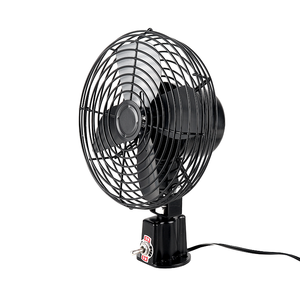 מאוורר רכב <span class=keywords><strong>12V</strong></span> חזק, מתכת שחורה, 2 מהירויות, 6 אינץ', למשאיות, נגררים, קרוואנים, סירות, מאוורר קירור - Product Image 5