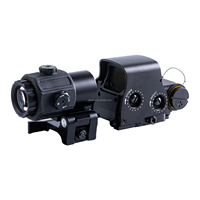 Hunting Aluminum Alloy Optical Scope Combination 558 Red Green Dot Sight G43 3X Magnifier Tactical Sight