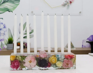 Dld Silicone Menorah Khuôn Cho Nhựa Thủ Công Mỹ Nghệ Làm Dễ Dàng Để Demold Thực Phẩm An <span class=keywords><strong>To</strong></span>àn Lớp Silicone Khuôn - Product Image 4