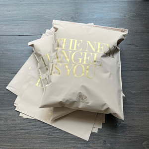 Hot bán tùy chỉnh Kem quần áo Zip khóa túi poly cho bao bì hoodie <span class=keywords><strong>Pouch</strong></span> biểu tượng tùy chỉnh in dây kéo túi nhựa - Product Image 4