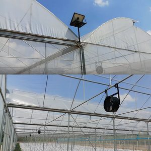 Ventilador de Techo Metálico de 40W con Energía Solar, Montado en Pared, con Paneles Solares Monocristalinos y Cables Extendidos para Uso Comercial - Product Image 5