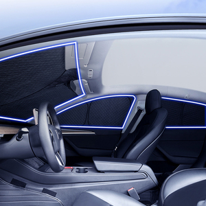 ม่านบังแ<span class=keywords><strong>ด</strong></span><span class=keywords><strong>ด</strong></span>หน้าต่างรถยนต์สำหรับ Tesla Model Y รุ่น Juniper ป้องกันแสง<span class=keywords><strong>แดด</strong></span>และเพิ่มความเป็นส่วนตัว - Product Image 3