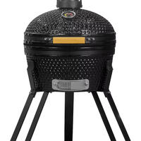 SEB Kamado Petits barbecues 16 pouces Kamados Cuisine Gril à charbon de bois jetable Bbq Oeuf en céramique pour l'extérieur Oeuf vert