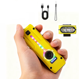 Lampe torche rechargeable multifonctionnelle RGB, lumière UV LED 395NM, pointeur laser rouge, lampe de travail magnétique, lampe torche EDC compacte et portable - Product Image 3