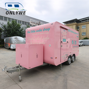 Camion de restauration rapide mobile Onlywe avec cuisine complète pour <span class=keywords><strong>livraison</strong></span> rapide, prix abordable, remorques conduites pour applications BBQ et confiserie - Product Image 2
