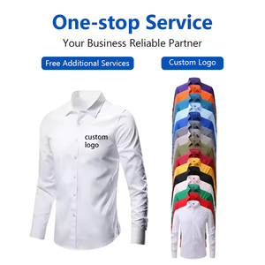 เสื้อเชิ้ตแขนยาวแฟชั่นผู้ชายขายส่ง ผ้าฝ้าย 100% คลาสสิก ทรงเข้ารูป ระบายอากาศได้ดี ป้องกันรอยยับ เป็นมิตรกับสิ่งแวดล้อม เหมาะสำหรับฤดูใบไม้ผลิ - Product Image 3